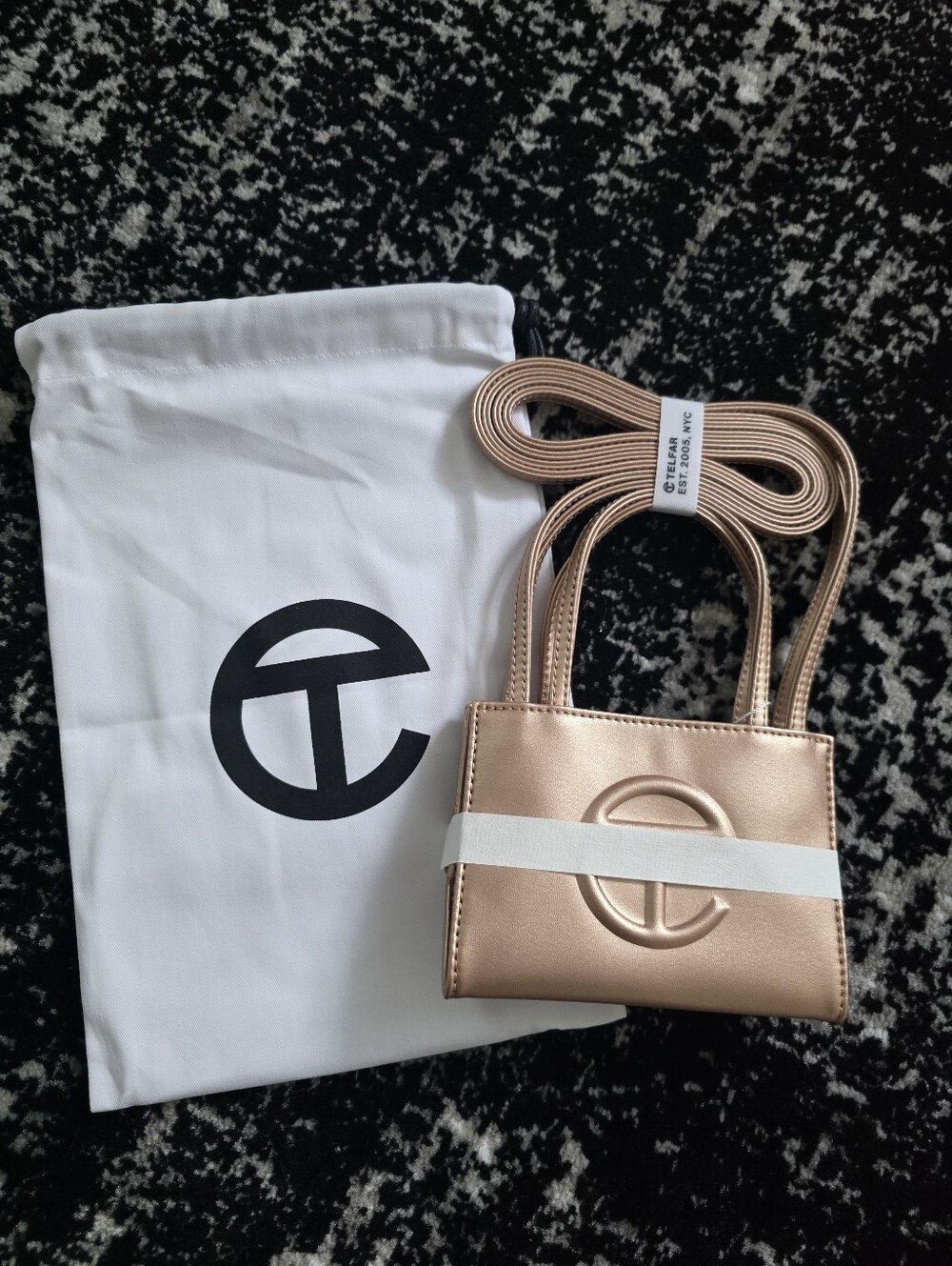 Telfar Small Copper Shopping Bag Brand New With Tags Authentic Full Set - Picture 2 of 10